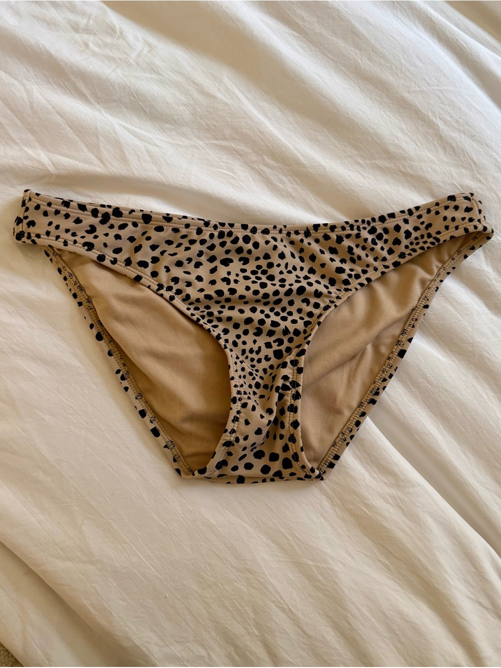 Xhilaration Leopard Print Bikini Bottoms - Tan and Black